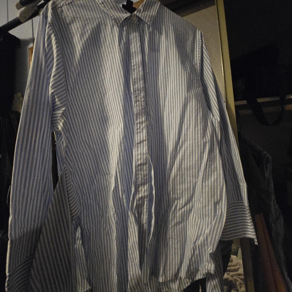 Blue Striped Womens Shirt